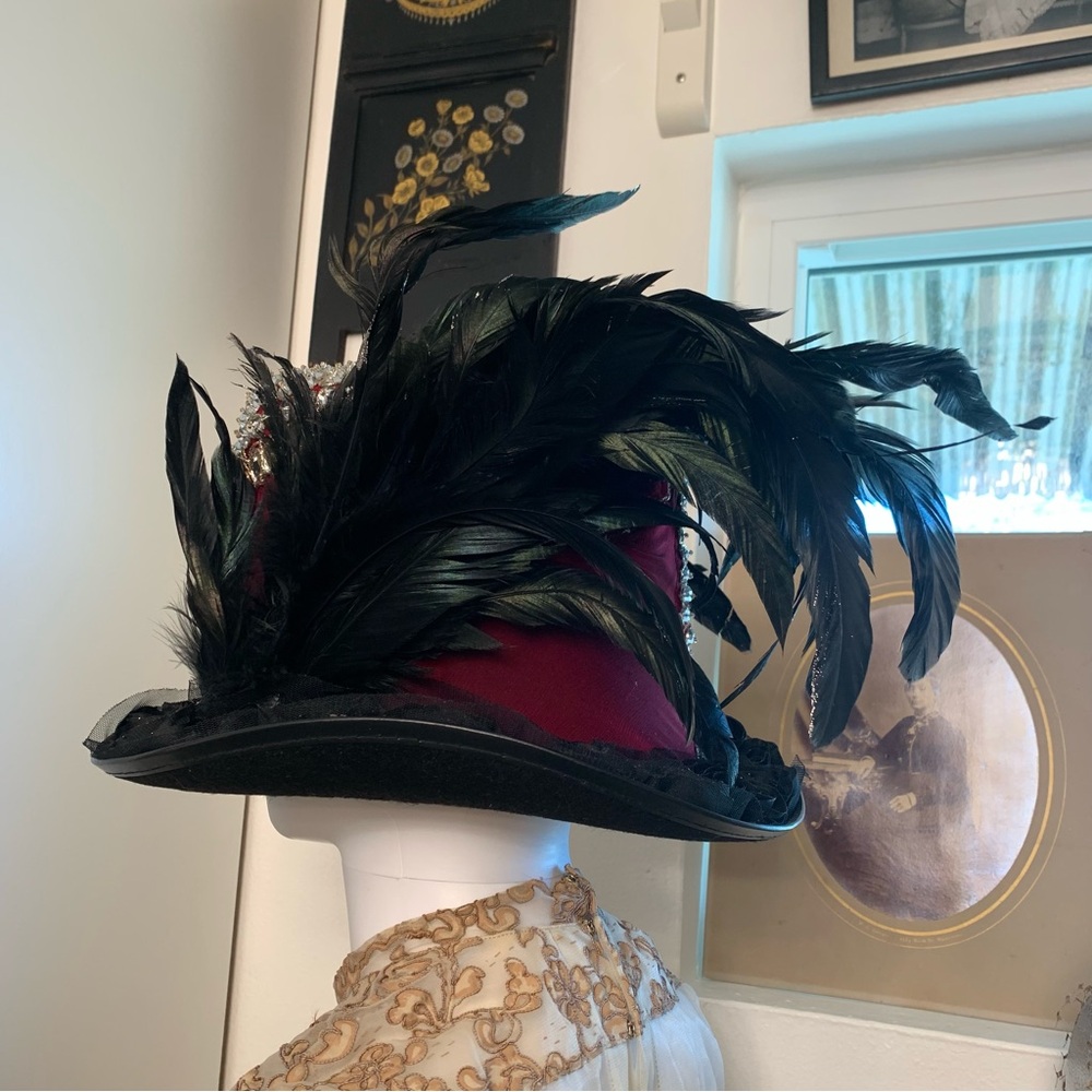 OOAK hat jeweled performance stage performer rock star musician singer festival - Picture 5 of 16